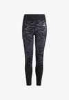 OPTIME 7/8 KIDS - Tights - grey five black reflective silver
