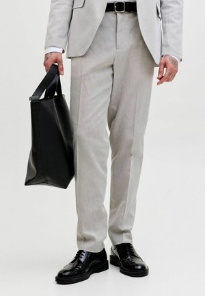 Jack & Jones PREMIUM ANZUGHOSE JPRMARTIN SLIM FIT ANZUGHOSE - Dressbukse - light grey melange