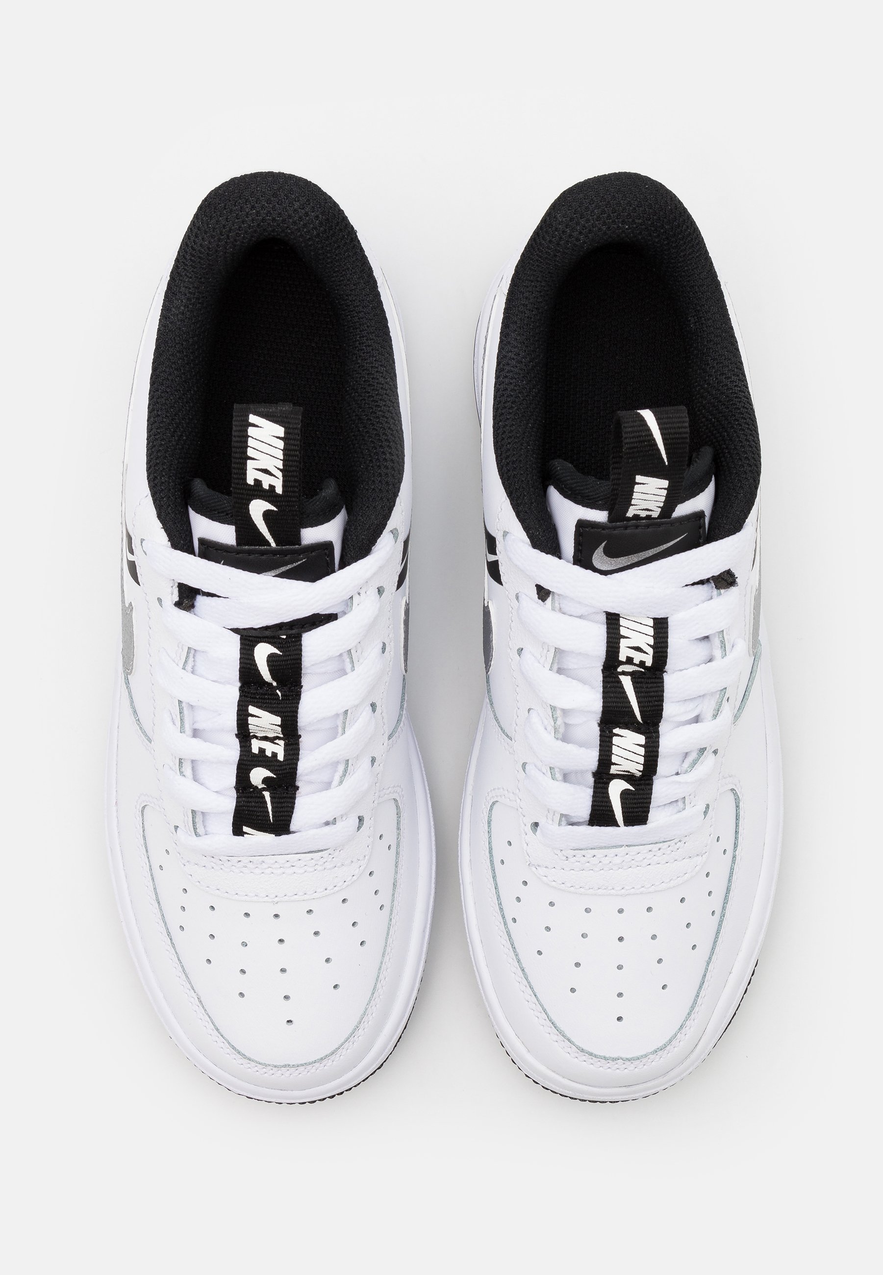 black reflective trainers
