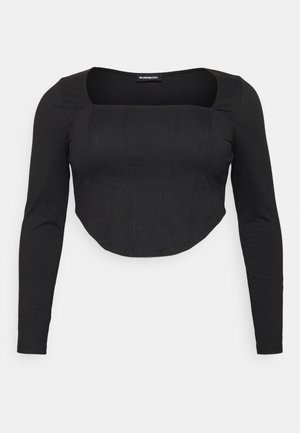 Even&Odd Curvy Long sleeved top - black