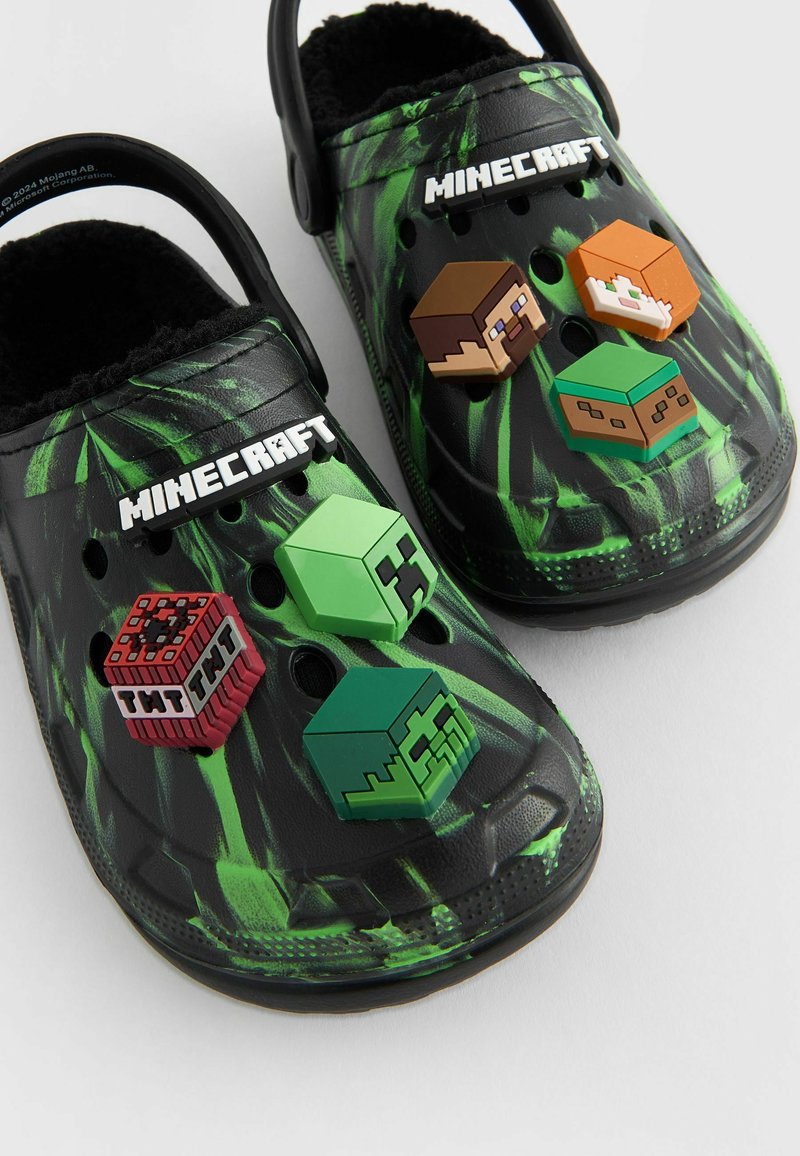 Minecraft Creeper Pantofole Bambini Unisex Verde Mojang Gioco Sabot Da