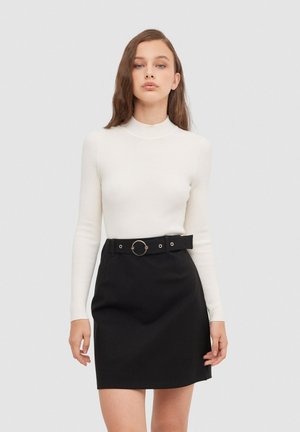 INSIDE Falda acampanada - black