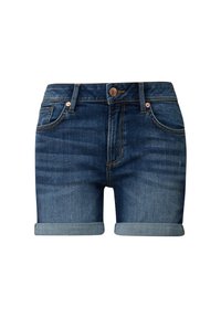 QS Denim shorts - dark-blue denim