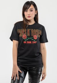 Paradiso Clothing GUNS N ROSES UK TOUR 87 DIAMANTE - Print T-shirt - black