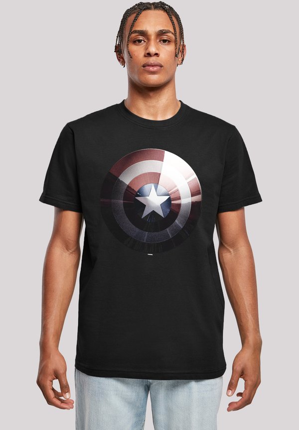 MARVEL CAPTAIN AMERICA SHIELD SHINY - T-Shirt print