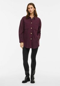 VILA VIKIMMI JACKET - Blúzka so zapínaním na gombíky - fig