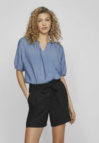 VILA TIE NECK - Blůza - coronet blue