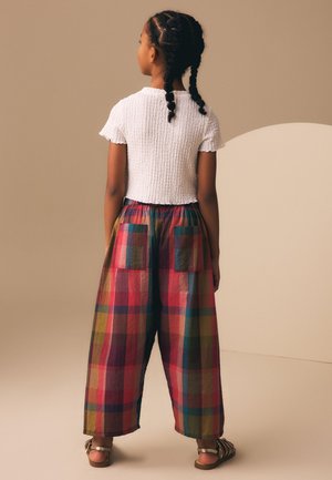 Next, REGULAR FIT - PULLON BARREL TROUSERS  . - Pantaloni - multicoloured check