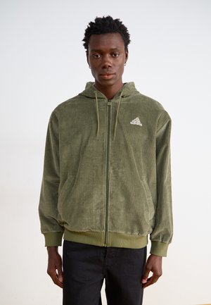 HOODIE - Suvejakk - olive strata