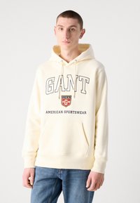 GANT GRAPHIC HOODIE - Sudadera - cream