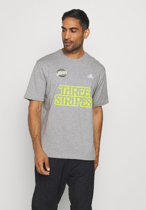 LUCKY 8 GRAPHIC - Print T-shirt - mottled grey