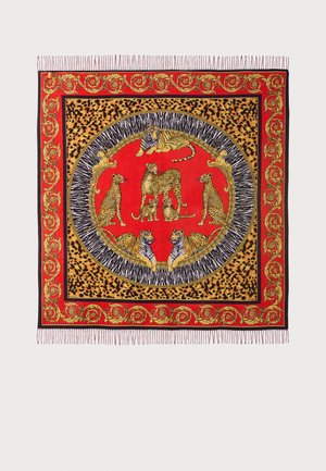 PLAID BLANKETS WILD CATS - Wohndecke - lipstick red/mulberry