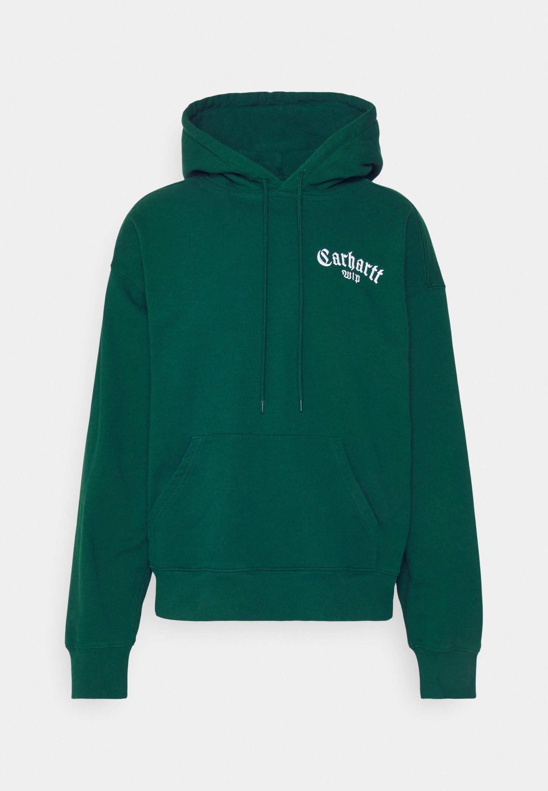 Carhartt WIP HOODED ONYX SCRIPT - Hoodie - chervil/white