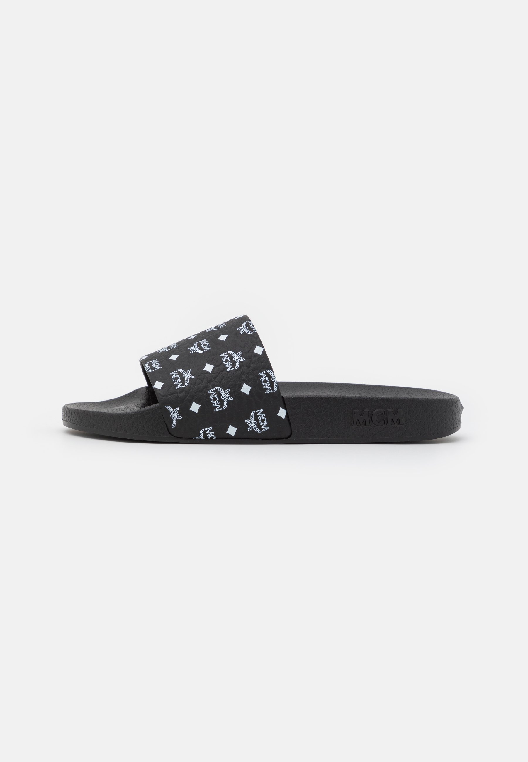 MCM COLLECTION SLIDE - Pantolette flach - black/schwarz - Zalando.de