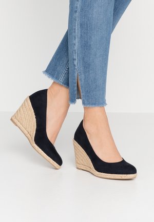 Højhælede pumps - dark blue
