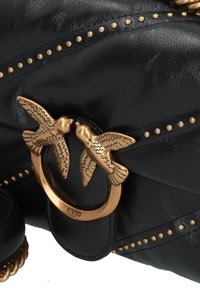 Pinko LOVE PUFF MINI  - Mala a tiracolo - black/antique gold-coloured