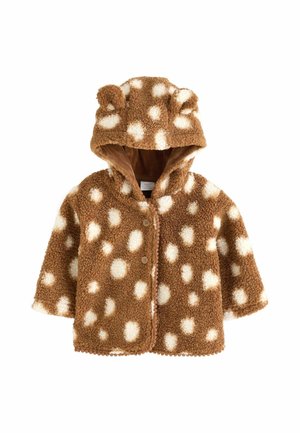 Next, REGULAR FIT - BORG HOODED BABY JACKET . - Veste polaire - brown spot