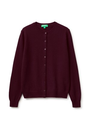 United Colors of Benetton, L/S SWEATER.. - Cardigan - violet