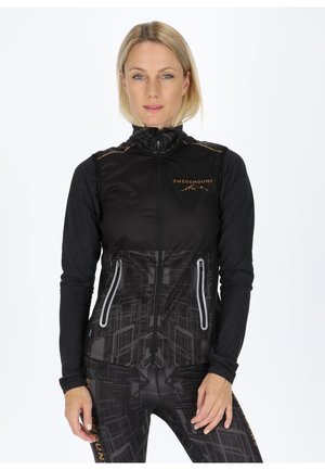 RACE - Waistcoat - black charcoal