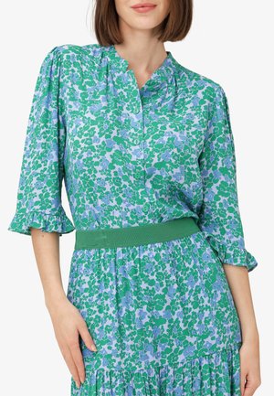 BELLANN - Skjortebluser - print blue green