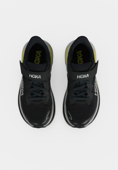 Hoka CLIFTON 10 LITTLE KIDS UNISEX - Road running shoes - black/cosmic grey — photo 5