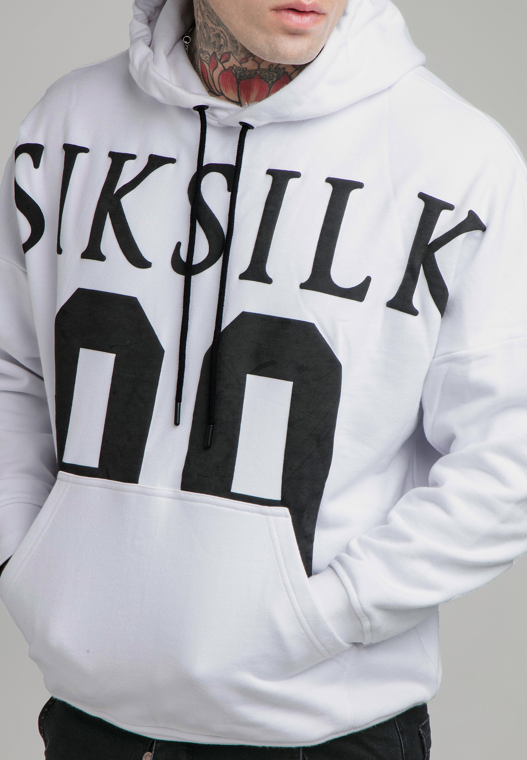 SIKSILK DROP SHOULDER RELAXED FIT HOODIE - Sudadera - grey/gris - Zalando.es