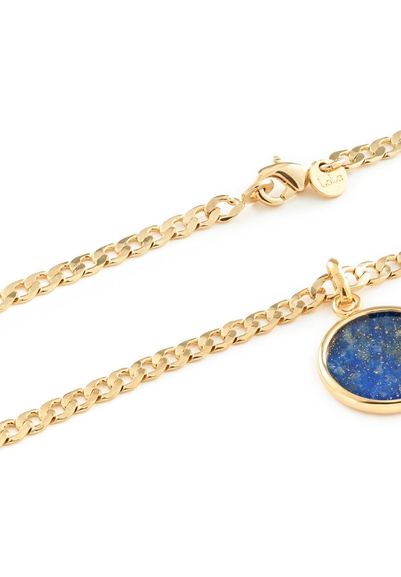 Damen Halsketten | LOLA FINE CURB MIT LAPISLAZULI HALBEDELSTEIN Halskette gold/goldfarben - VK58211 Damen Halsketten | LOLA FINE CURB MIT LAPISLAZULI HALBEDELSTEIN Halskette gold/goldfarben - VK58211
