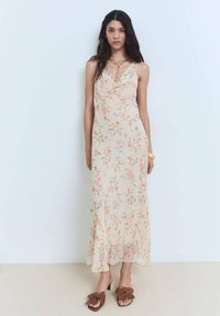 Mango Vestito lungo orange/arancione Zalando