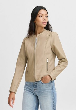 b.young by Zalando BYACOM - Keinonahkatakki - roasted cashew