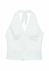 HALTER WITH BUTTONS  - Blouse - white