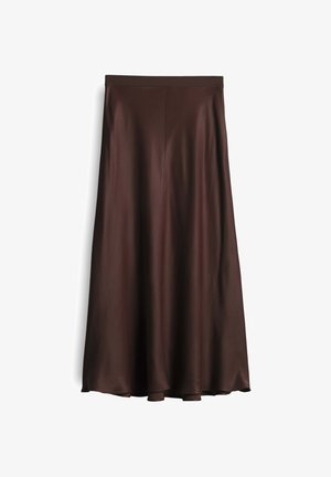 someday., LOOSE FIT A-LINE - A-line skirt - dark espresso