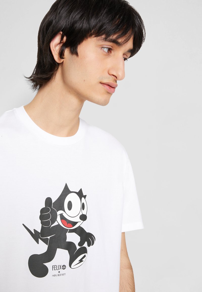 Neil Barrett FELIX THE CAT SERIES - Print T-shirt - white/black/red/white -  Zalando.de