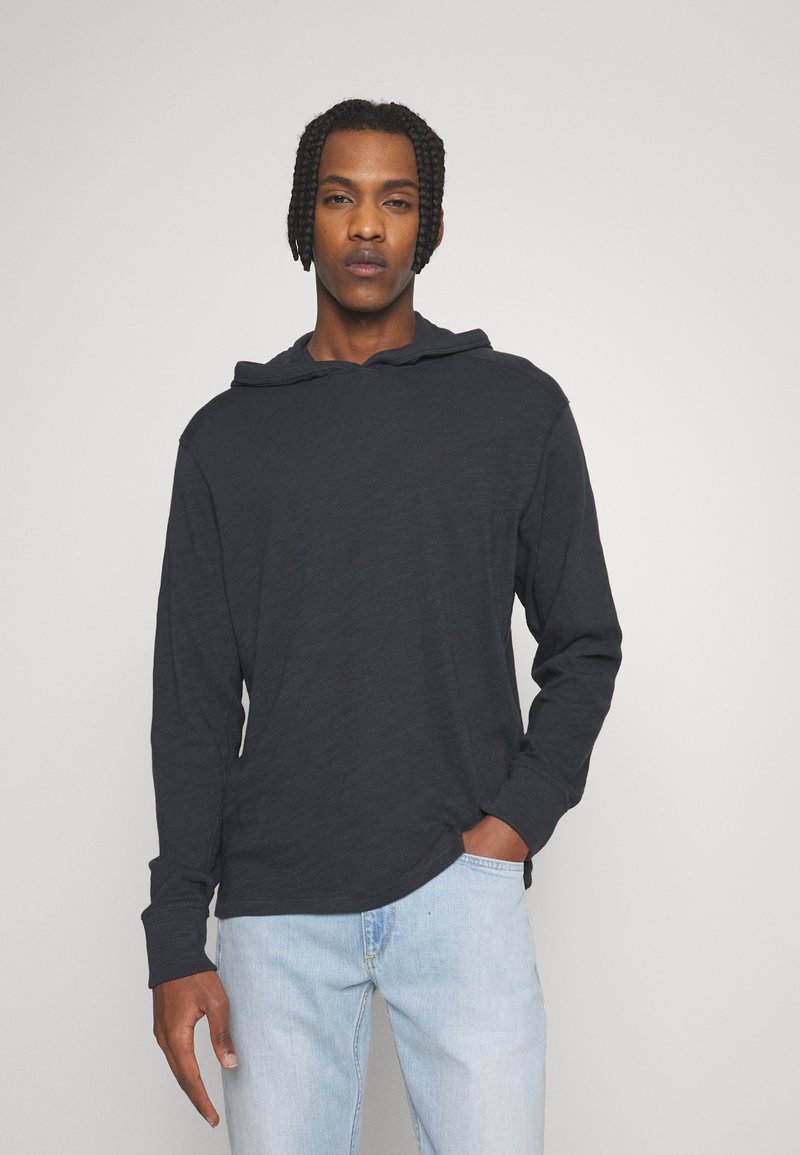 Herren Bekleidung | rag & bone FLAME HOODIE Strickpullover dark blue/dunkelblau - QO23509 Herren Bekleidung | rag & bone FLAME HOODIE Strickpullover dark blue/dunkelblau - QO23509
