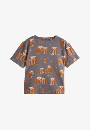 Next SHORT SLEEVE - REGULAR FIT SET - Pyjama - charcoal grey