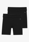 2 PACK HIGH WAIST CYCLING SHORTS WITH FOLDED WAISTBAND
 - Shorts - black