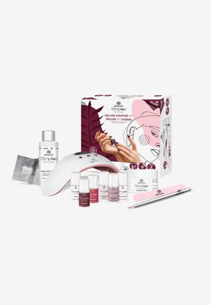 ALESSANDRO STRIPLAC PEEL OR SOAK DELUXE STARTER KIT - VEGAN - Nail set - velvet red/heavens nude/be my lover/panama hut