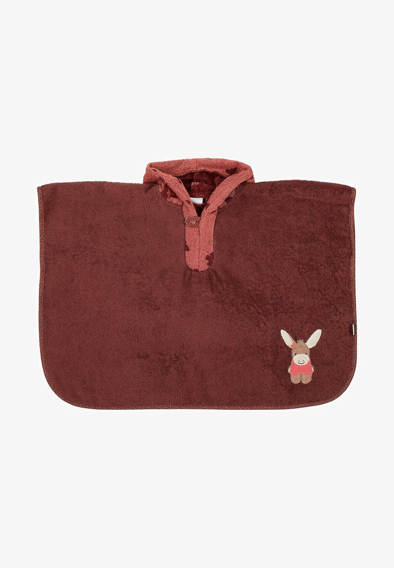 Sterntaler PONCHO EMMILY - Dressing gown - dunkelrot