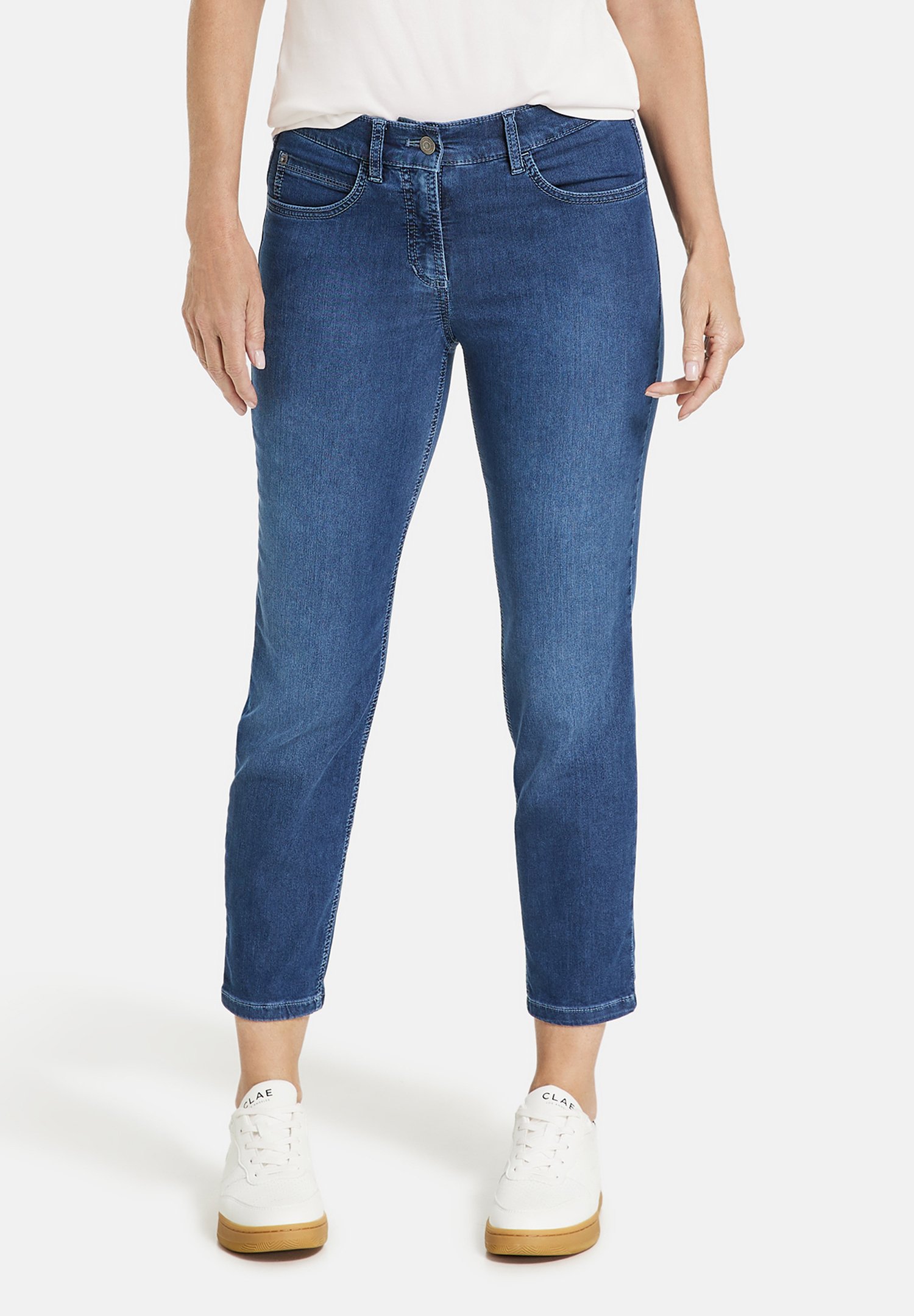 Gerry Weber Dames Jeans, Blue Denim Met Use, 44