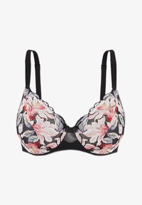 Geselecteerd, aquarelle florale noire