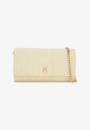 Tommy Hilfiger TEXTURED WEAVE - Clutch - natural