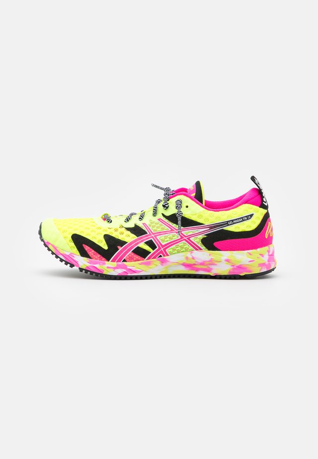 GEL-NOOSA TRI 12 - Chaussures de running compétition - safety yellow/pink glo