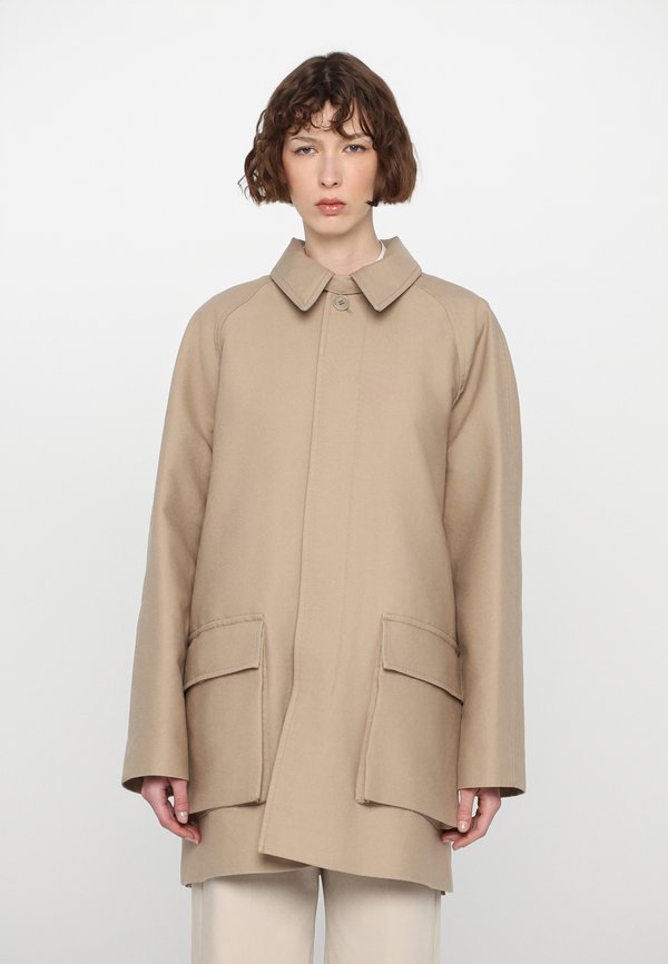 PATCH POCKET JACKET - Short coat - khaki beig