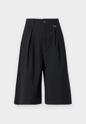 Jaded London PINSTRIPE GOLIATH UNISEX - Šortai - black