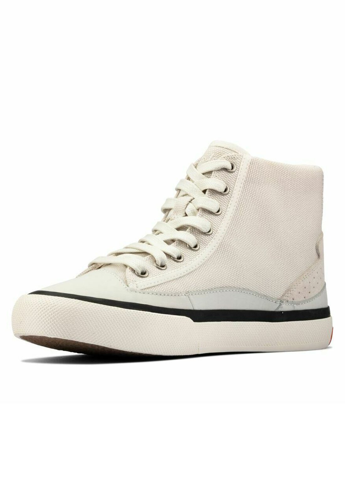 Clarks Sneakers hoog - white canvas/wit - Zalando.nl