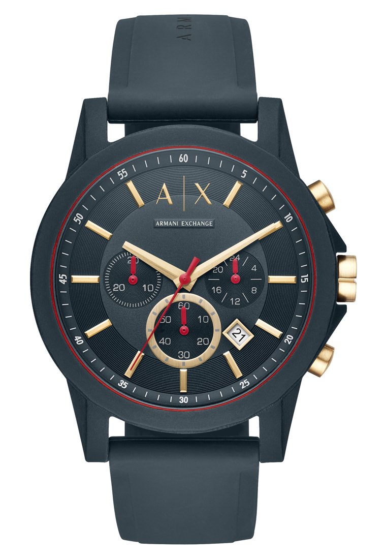 Armani Exchange Ura kronograf blau/temno modra