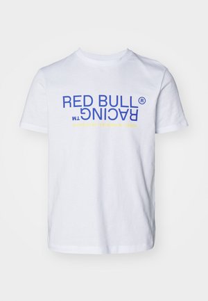 Red Bull Racing x Pepe Jeans, RED BULL RACING GRAPHIC REFLECT TEE - Nyomott mintás póló - white
