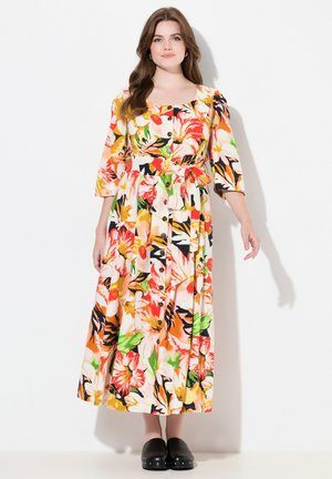 FLORAL 3/4 SLEEVE - Maxi-jurk - poppy red