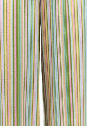LOAVIES, FOREVER GLOWING - Pantalon classique - green   stripes
