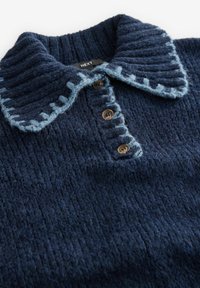 Next WITH STITCH COLLAR DETAIL - Pikkade varrukatega topp - blue navy