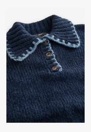 Next WITH STITCH COLLAR DETAIL - Bluză cu mânecă lungă - blue navy
